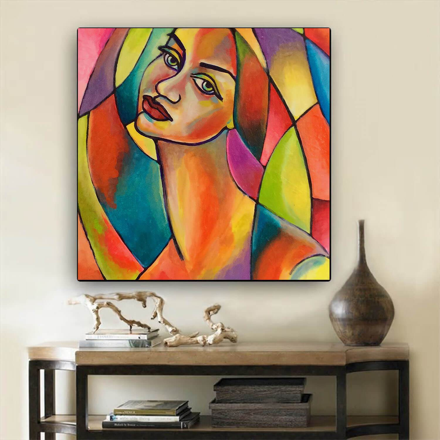 Black History Art Pretty Black American Girl African Canvas Afrocentric Living Room Ideas BPS86128