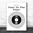 Starsailor Four To The Floor Vinyl Record Song Lyric Wall Art Print