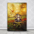 Firefighter And Jesus - Take My Hand, God Canvas, Gift for Him Canvas