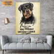 Rottweiler Dog Canvas Prints Wall Art Matte Canvas