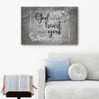 God knew my heart needed you canvas wall art