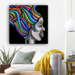 African Canvas Art Cute Afro American Woman Framed African Wall Art Afrocentric Living Room Ideas BPS63598