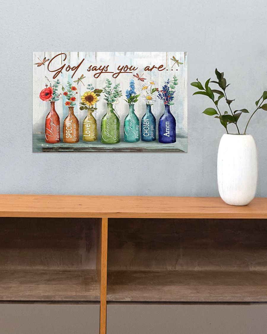 God Says You Are Easter Canvas | Wall Decor Visual Art