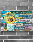 Life's Rules Sunflower Horizontal Canvas And Poster | Wall Decor Visual Art