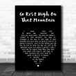 Vince Gill Go Rest High On That Mountain Black Heart Song Lyric Print