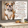 English Bulldog - I Have You In My Heart Canvas | Wall Decor Visual Art