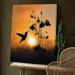 Sunset Hummingbird Canvas