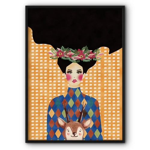 Lady With Red Cheeks No5 Canvas Print C114