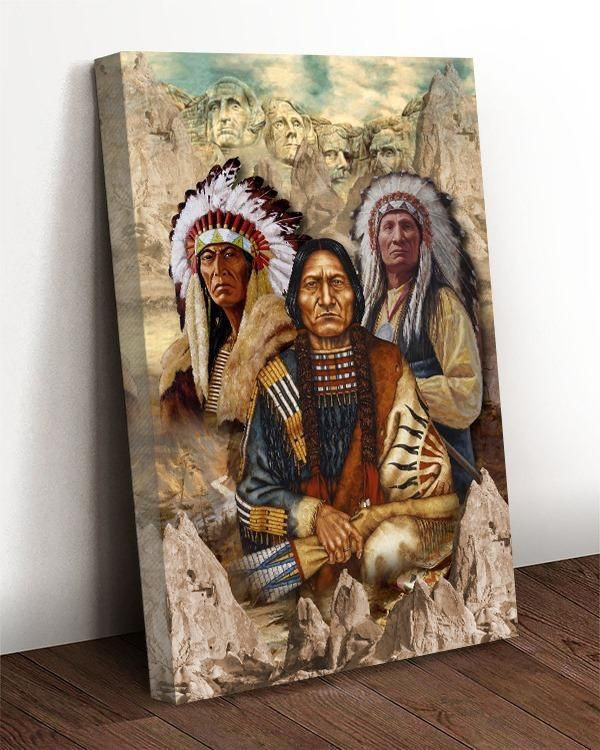 Indigenous Man - Native American Canvas Gift for Friend Birthday GiftDecor Wall Art