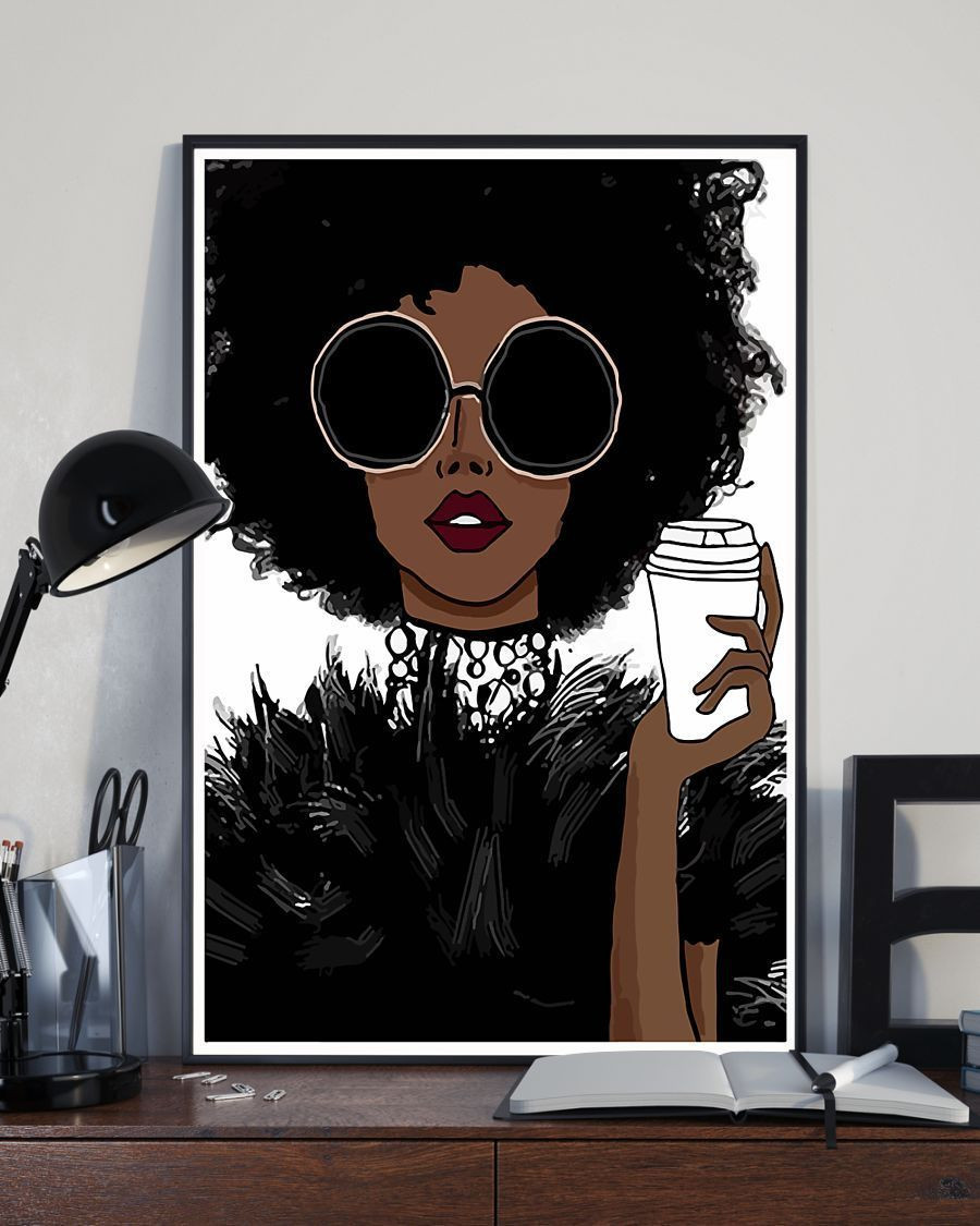 African - Black Art - Black Queen Vertical Canvas | Wall Decor Visual Art