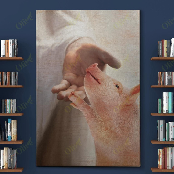 Pig - Take My Hand Canvas | Wall Decor Visual Art