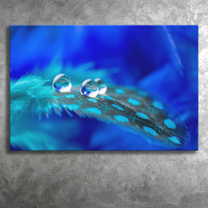 Blue Abstract Water Drop Canvas Prints Wall Art - Canvas Painting, Painting Art, Prints for Sale, Wall Decor, Home Decor