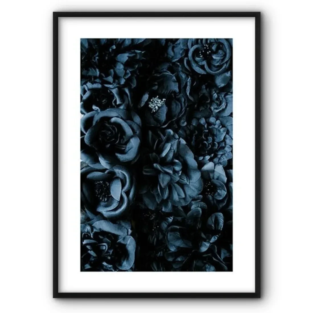 Flowers In Blue Canvas Print