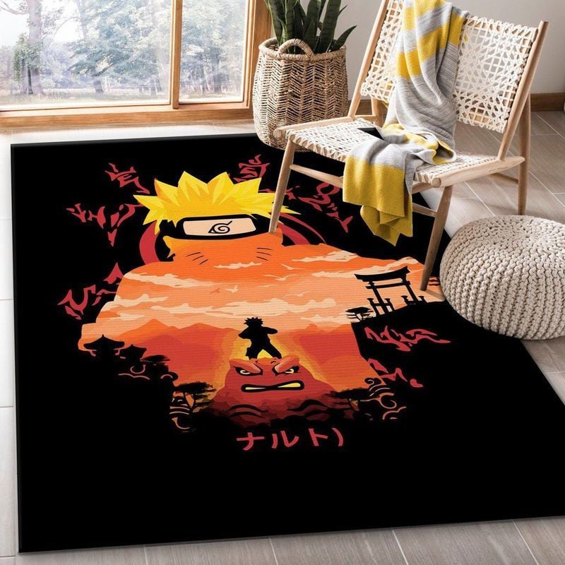 Nouveau dessin animé Naruto tapis enfants ramper tapis salon Table à thé  tapis chambre tapis lavable tapis de sol ménage tapis