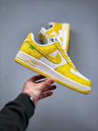 Lv X Nike Air Force 1 07 Low Yellow White Running Shoes DM0970-101