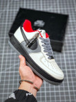 2020 Nike Air Force 1 Low Beige Grey Black Red Casual Sb Shoes AQ4134-408