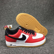 Nike Air Force 1 Red Black Gum White 820266-600