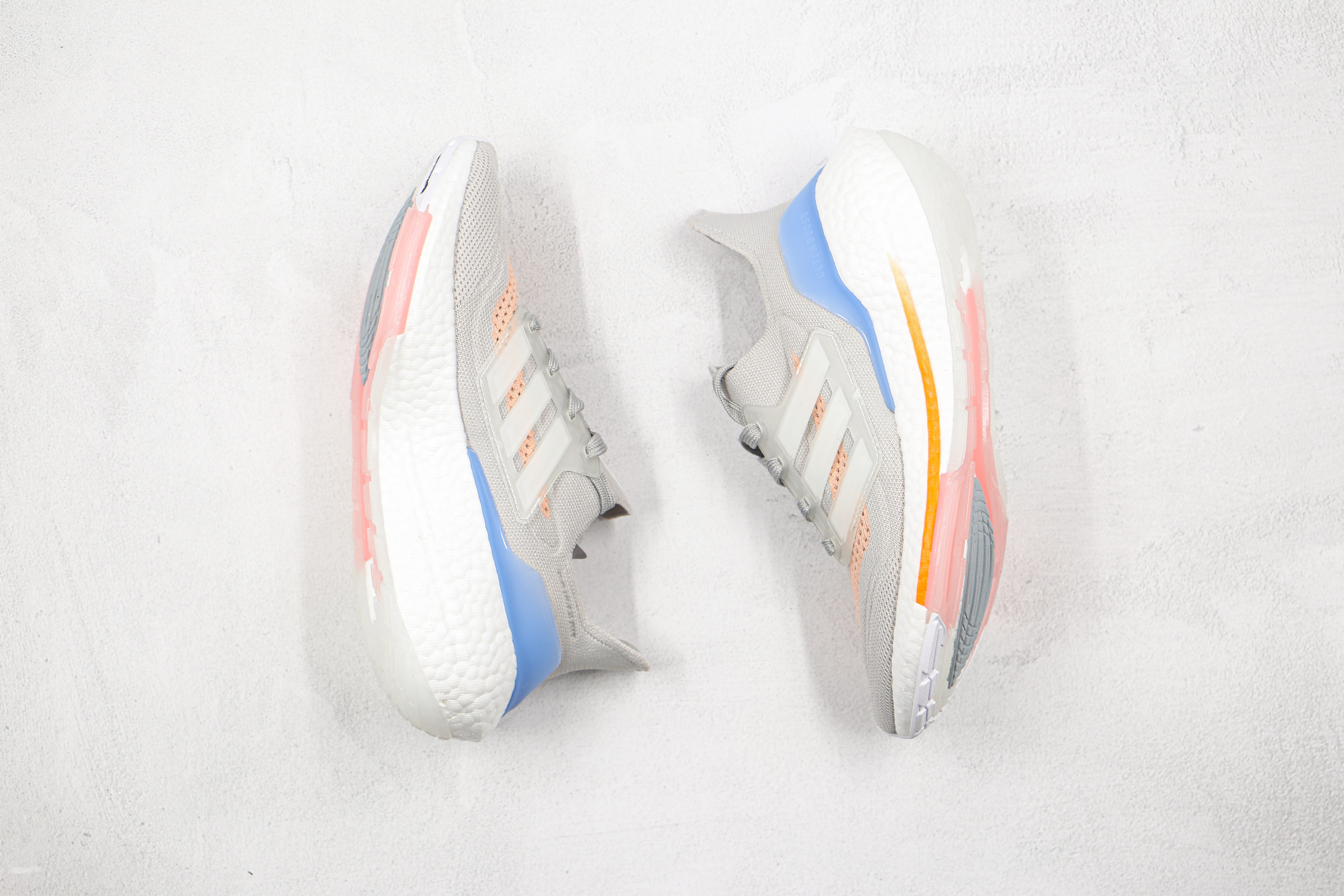 Adidas Ultra Boost 21 Grey Blue Orange White FY0396