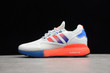 Adidas ZX 2K Boost Shoes Cloud White Solar Red Blue FX9519