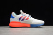 Adidas ZX 2K Boost Shoes Cloud White Solar Red Blue FX9519