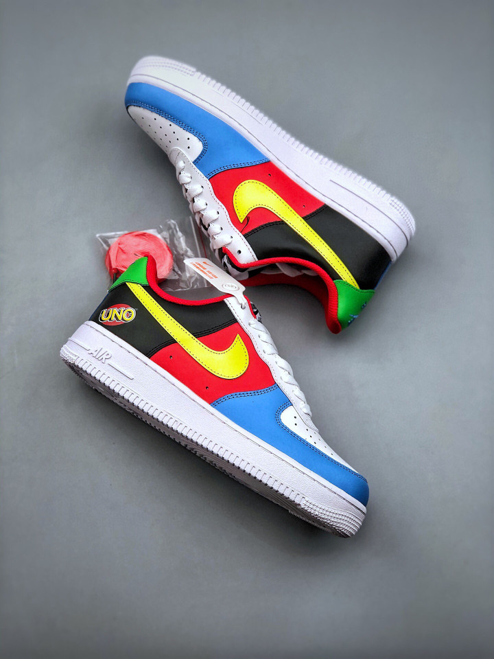 Name Uno X Nike Air Force 1 Low White Yellow Zest University Red DC8887-100