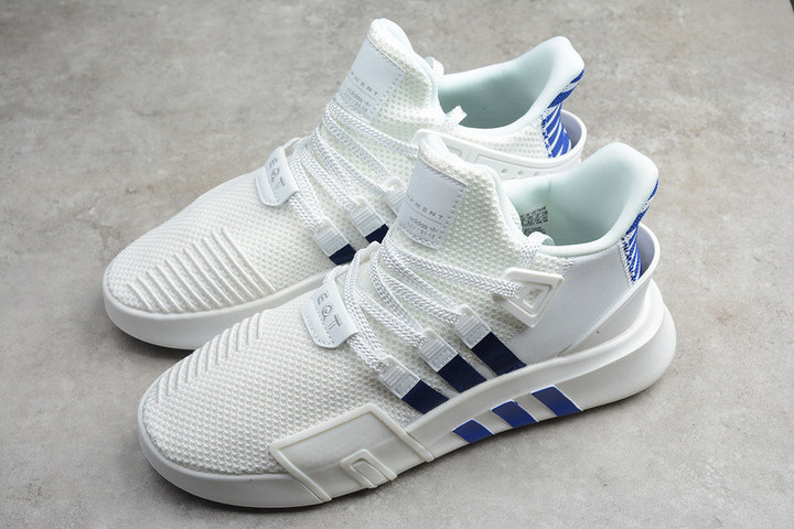 Adidas EQT Bask Adv Cloud White Blue Running Shoes FU9488