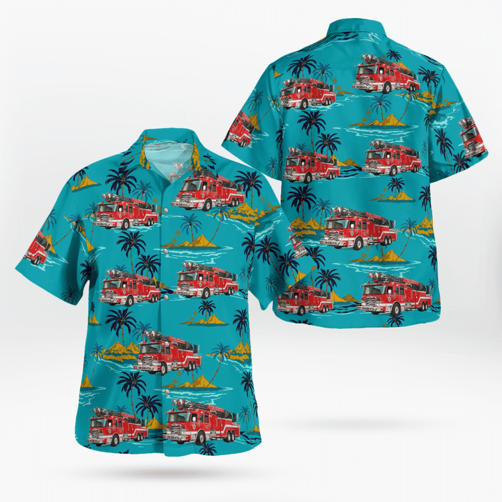 Burien, Washington, King County Fire District No.2 Hawaiian Shirt TRMP2207BG10