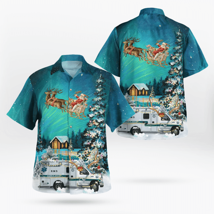 Crozer EMS, Upland, Pennsylvania Christmas Hawaiian Shirt NLSI2307BG09