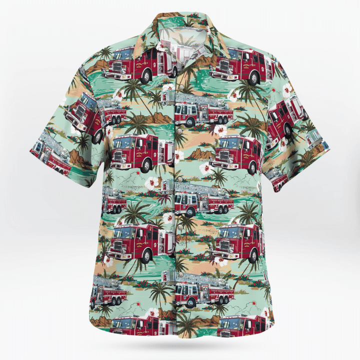 Canajoharie, New York, Canajoharie Fire Department Hawaiian Shirt TRQD0408BG01