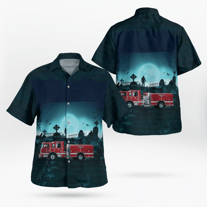 Halloween, Vancouver Fire Department, Vancouver WA Hawaiian Shirt KTLT1008BG02