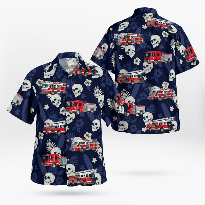 Niskayuna, New York, Knoll's Atomic Power Laboratory Fire Brigade Hawaiian Shirt DLTT2308BG09