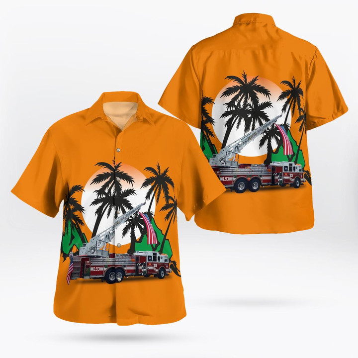 Old Forge, New York, Old Forge Fire Department Hawaiian Shirt TRHH0509BG04
