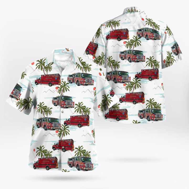 NorthPatchogue FD, North Patchogue, New York Hawaiian Shirt NLMP0809BG02