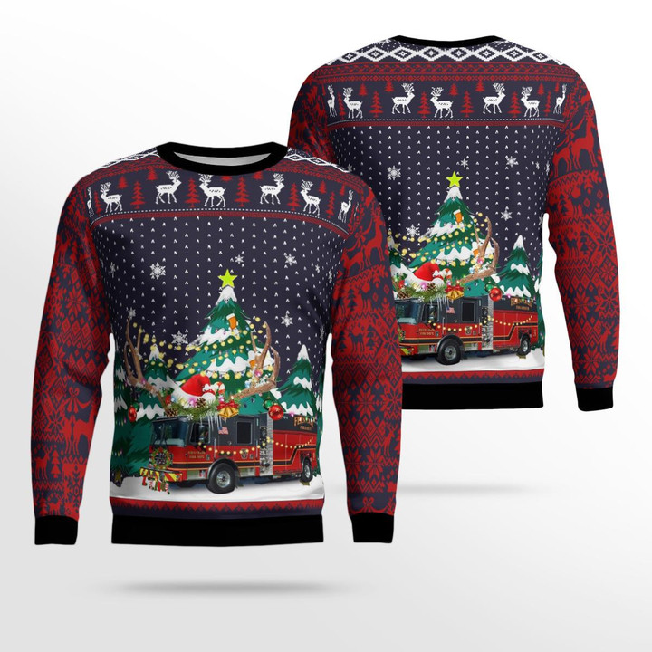 Fern Creek Fire Department Christmas AOP Ugly Sweater NLSI0110BC03