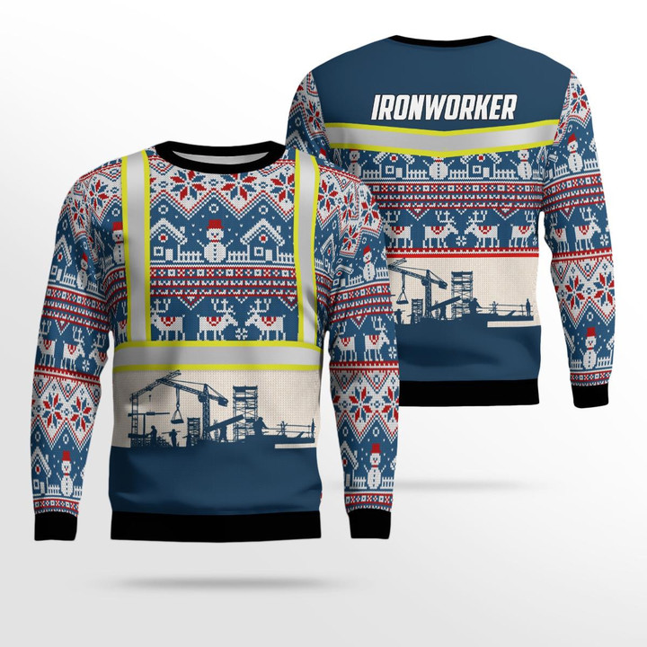 Ironworkers Ugly Sweater 3D TRTT0710BC07