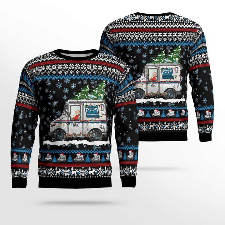 Postal Worker Christmas AOP Ugly Sweater NLSI1711BC05