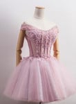 dark pink tulle party dress