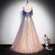 Beautiful Gradient Pink Sweetheart Floor Length Party Dresses, A-line Gradient Long Prom Dresses
