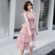 Pink Cute Layers Tulle Homecoming Dress, Pink Party Dress Formal Dress