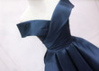Navy Blue Satin Homecoming Dress Party Dress, Sweetheart Prom Dress
