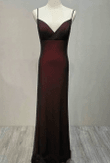 Black And Red Sweetheart Simple Straps Long Prom Dress, A-Line Long Formal Dress