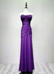 Purple Spandex Straps Formal Dress, Purple Evening Dress Prom Dress