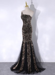 Black Mermaid Sequins Long Prom Dress, Black Evening Dress Party Dress