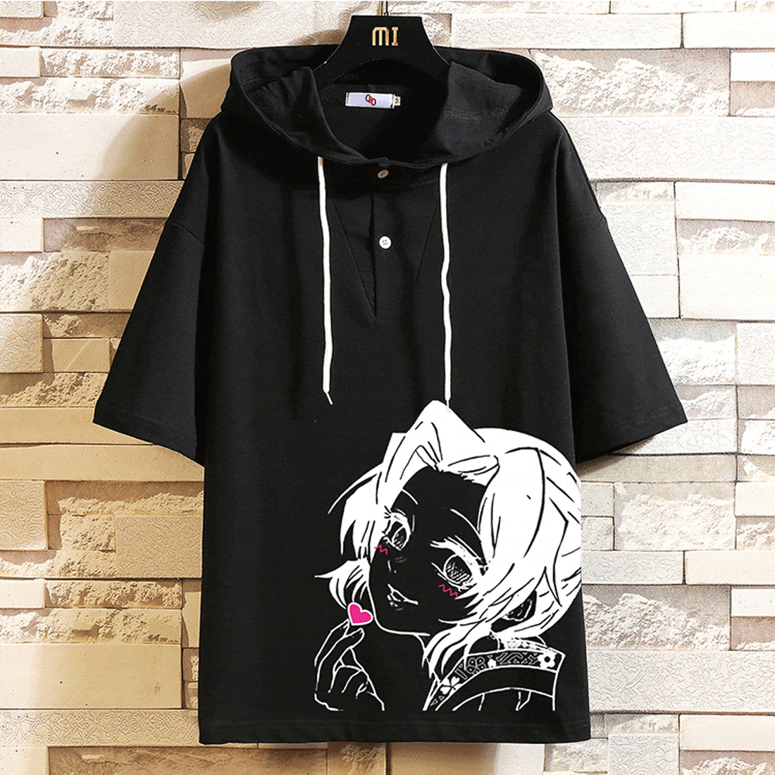 "Kochou Shinobu" Demon Slayer Hooded ​T-Shirt