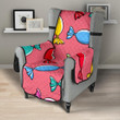 Colorful Wrapped Candy Pattern Chair Cover Protector