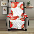 Tomato Water Color Pattern Chair Cover Protector