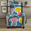 Colorful Mushroom Design Pattern Chair Cover Protector