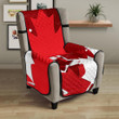 Canadian Maple Leaves Pattern Chair Cover Protector