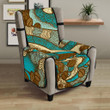 Coffee Bean Pattern Graphic Ornate Chair Cover Protector
