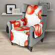 Tomato Water Color Pattern Chair Cover Protector